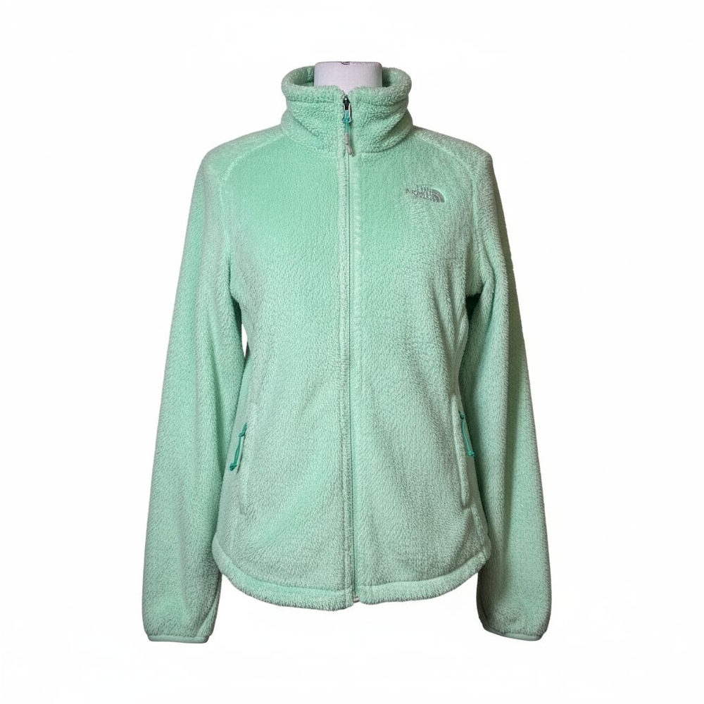 The North Face Osito Zip-Up Fleece Jacket Small Seafoam Lime Green Gorpcore Soft
